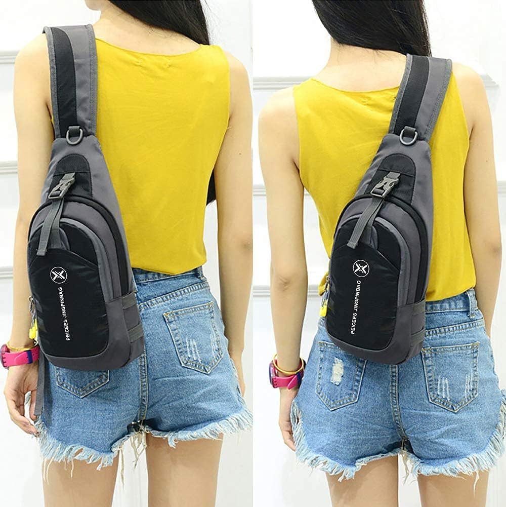 Chest Crossbody Sling Backpack - Versatile Travel and Gym Daypack for Men and Women