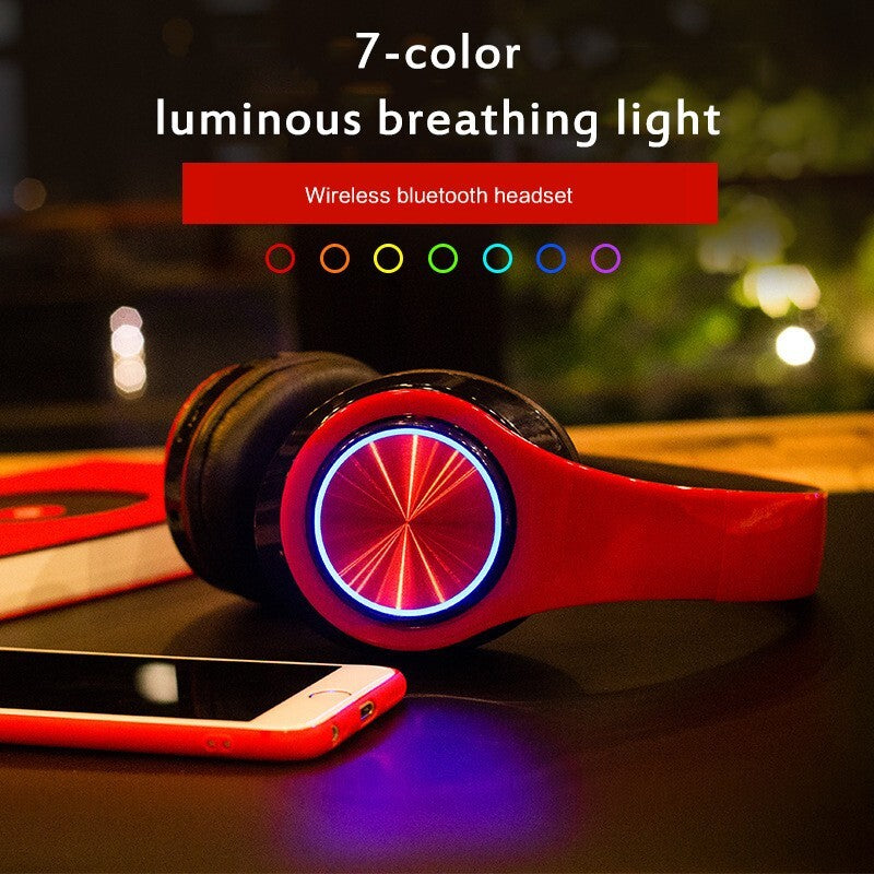 Premium Wireless Bluetooth Headphones with Super Bass, Foldable Design, and Integrated Microphone