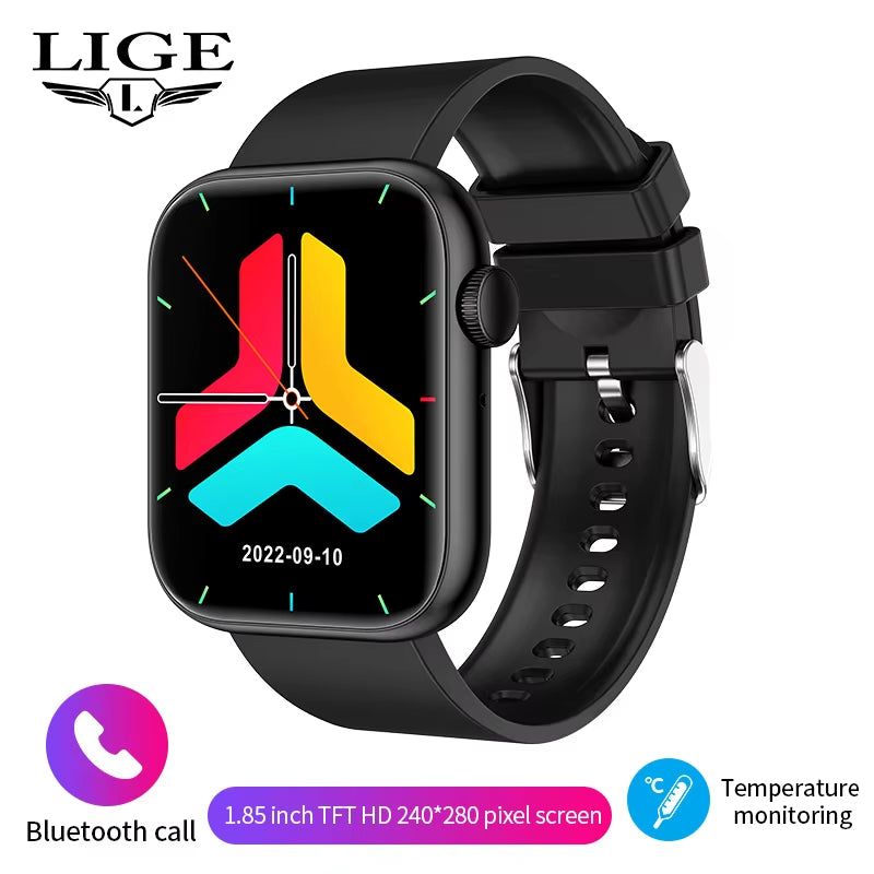 2025 Smart Watch with Wireless Charging, Bluetooth Calling, and Customizable Watch Face for Men and Women - Fitness Tracker Bracelet