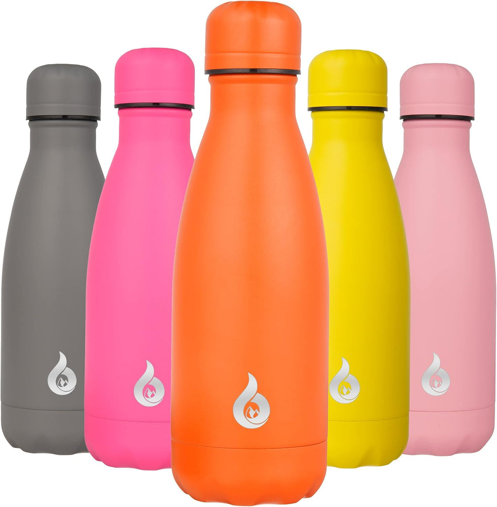 12 Oz Stainless Steel Insulated Water Bottle - Leak Proof Design