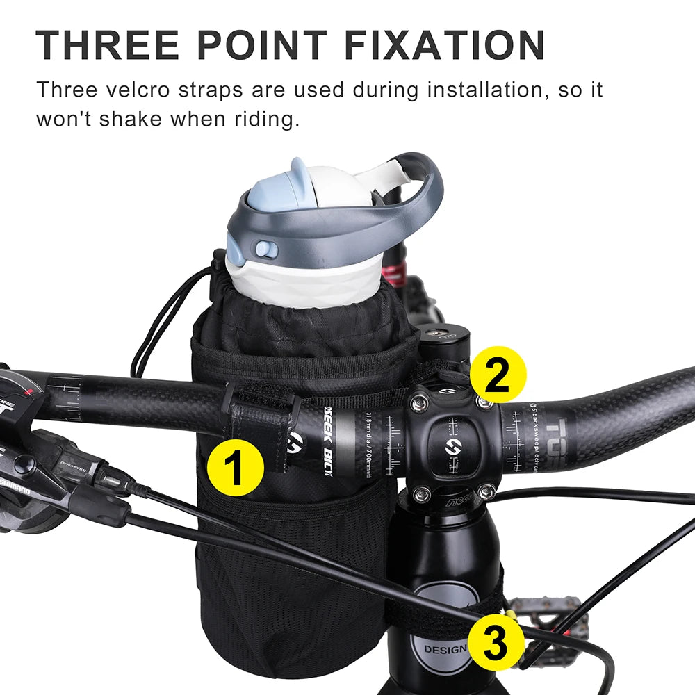 Bicycle Insulated Water Bottle Holder Pouch for MTB - Handlebar Accessories