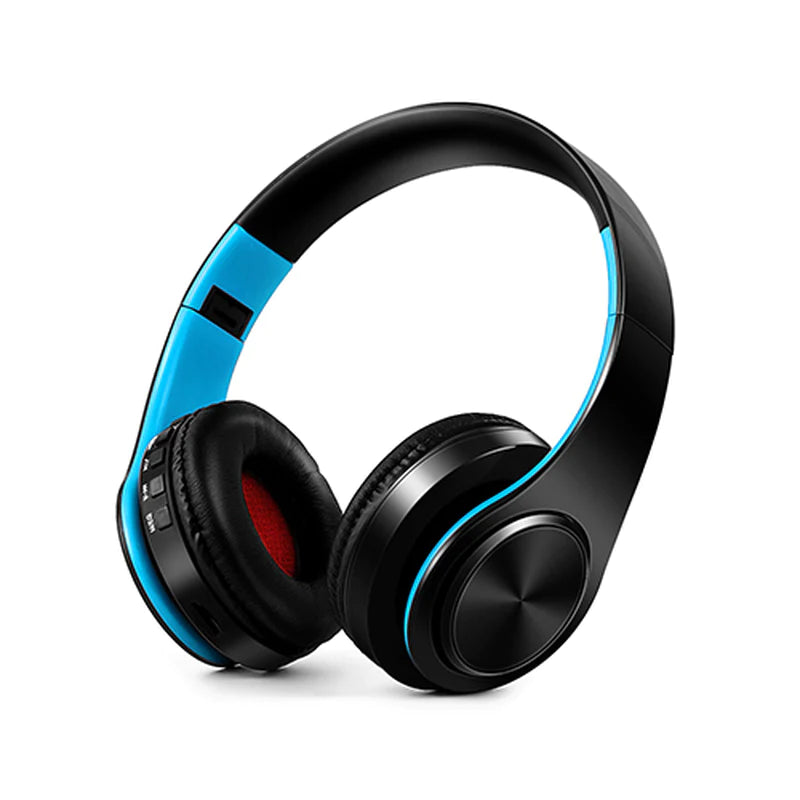 Bluetooth Wireless Stereo Headphones with Foldable Design, Integrated Microphone, and Sport Features for MP3 Players