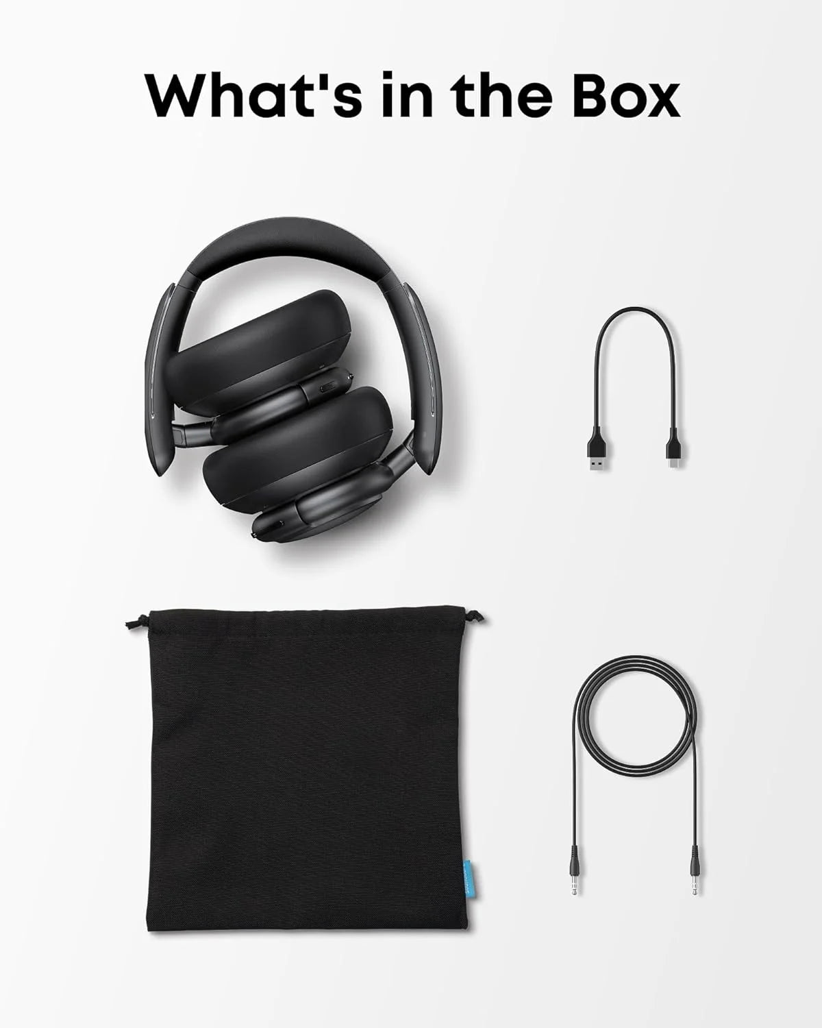 Q30 Hybrid Active Noise Cancelling Headphones with 50 Hours Playtime, High-Resolution Audio, Custom Equalizer, and Bluetooth Multipoint Connectivity