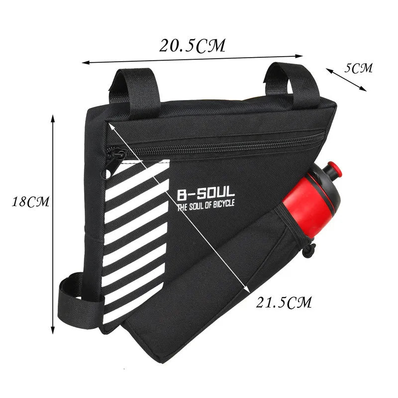 Triangle Bicycle Frame Bag - 2021 Waterproof Storage for Mobile Phones and Water Bottles, Ideal for MTB Cycling