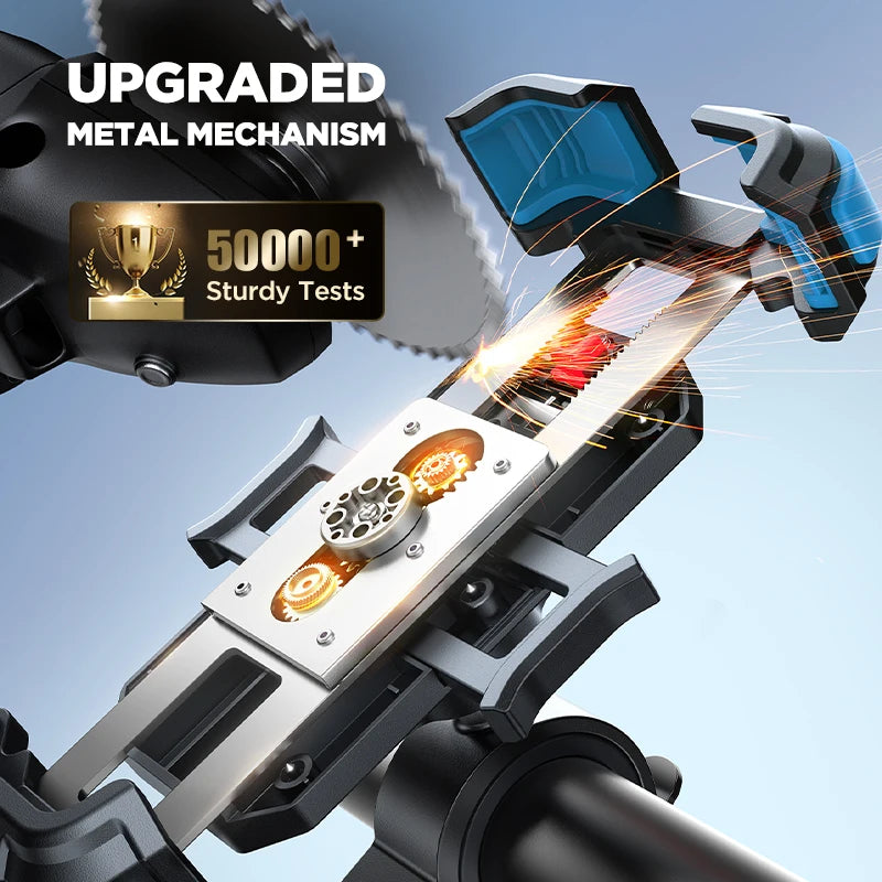 Joyroom Ultra-Stable Motorcycle and Bicycle Phone Mount - Premium Handlebar Clamp for Scooters and Bikes