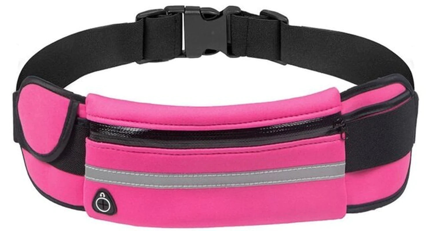 Women's Waterproof Running Waist Bag - Portable Gym Belt for Cycling and Sports with Water Bottle and Phone Holder
