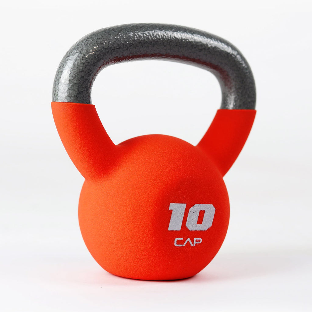 10 lb Neoprene Coated Kettlebell in Orange