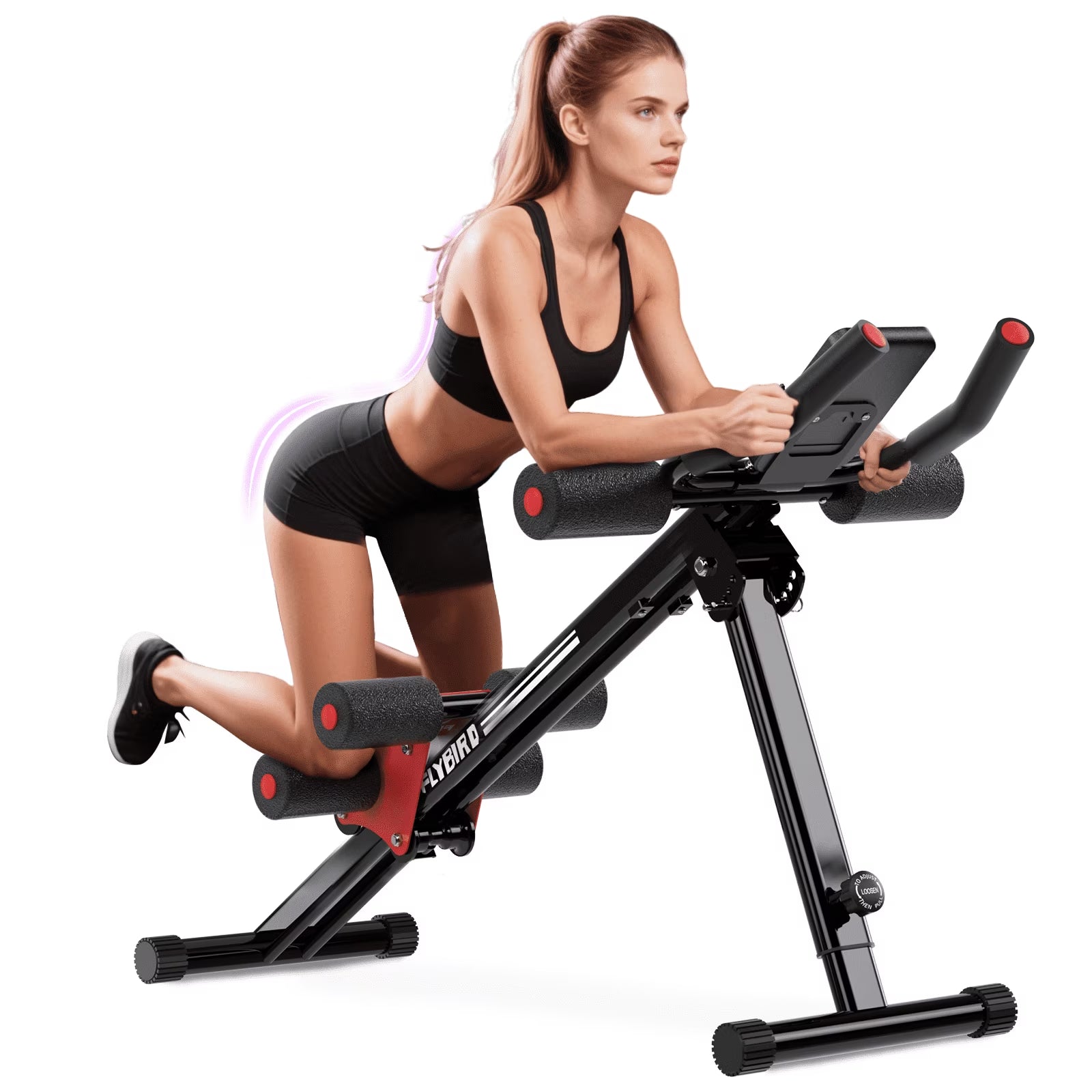 Adjustable Full Body Strength Training Equipment with Foldable Waist Trainer and 330 lb Capacity
