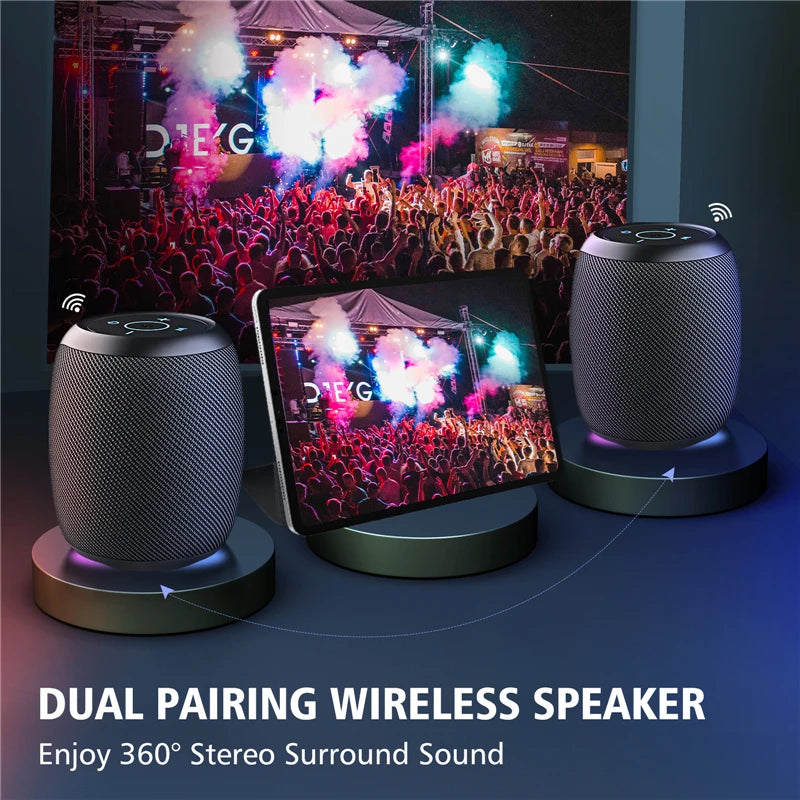 S53 Portable Bluetooth Speaker - 10W High-Performance Sound, 10-Hour Battery Life, IPX6 Waterproof, Compatible with Phone, TF Card, and USB