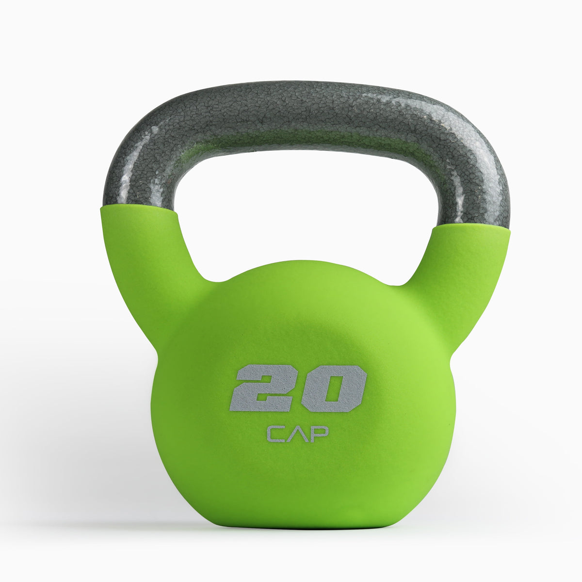 20 lb Neoprene Coated Kettlebell in Green