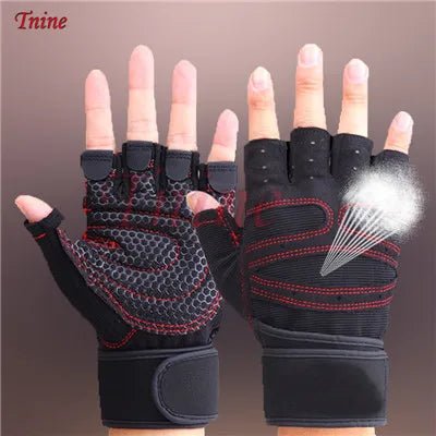 Versatile Half Finger Weightlifting Gloves for Men and Women - Ideal for Gym Training, Bodybuilding, and Outdoor Sports