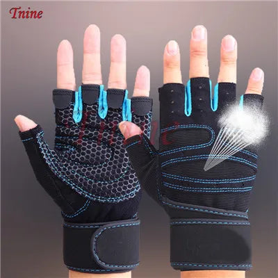 Versatile Half Finger Weightlifting Gloves for Men and Women - Ideal for Gym Training, Bodybuilding, and Outdoor Sports