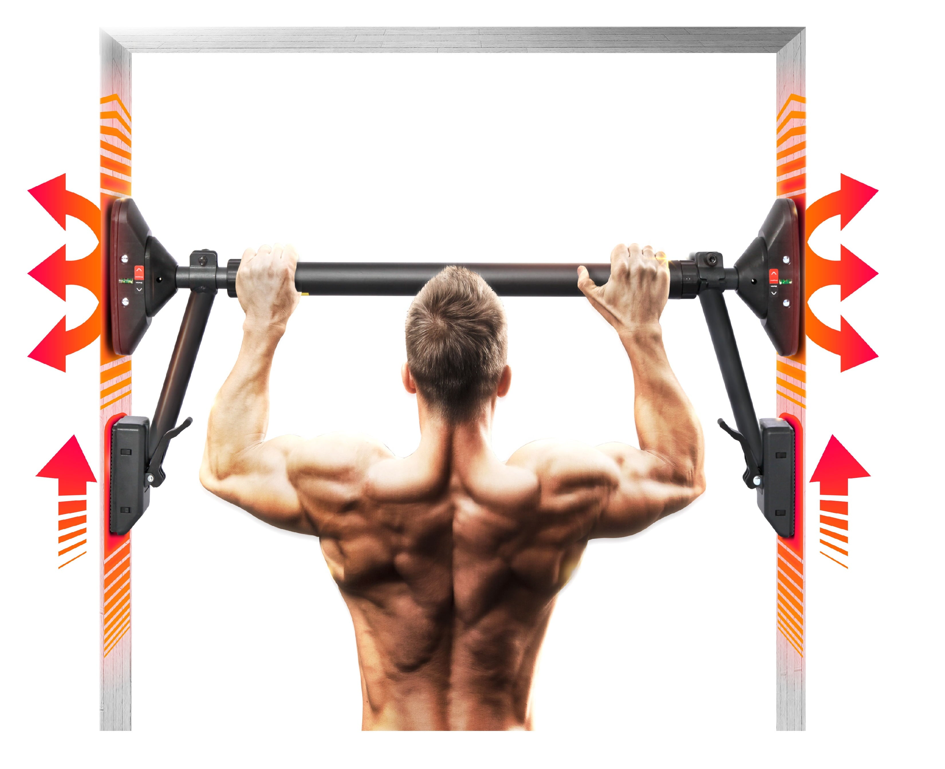 Pull-Up and Chin-Up Bar for Upper Body Strength Training, Dual-Support Fitness Equipment
