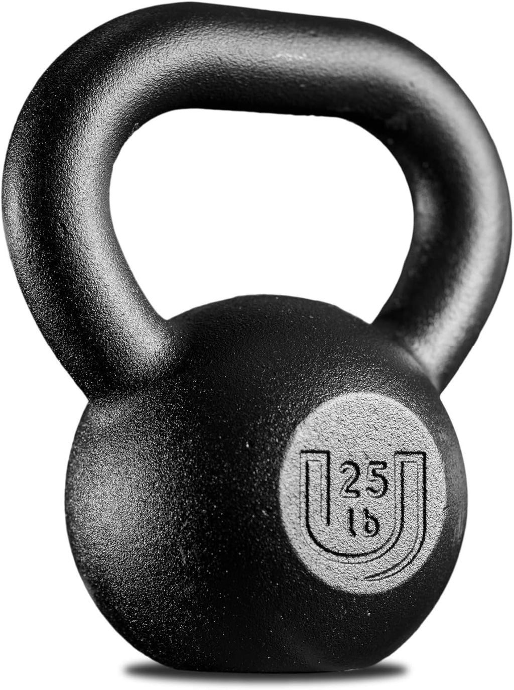 Powdercoated Kettlebell (20lb, 25lb, 35lb, 44lb, 50lb) - Made in USA - Ergonomic Wide Grip Handle for Home Gym, Core Fitness, Strength Training, and Muscle Building for Men and Women