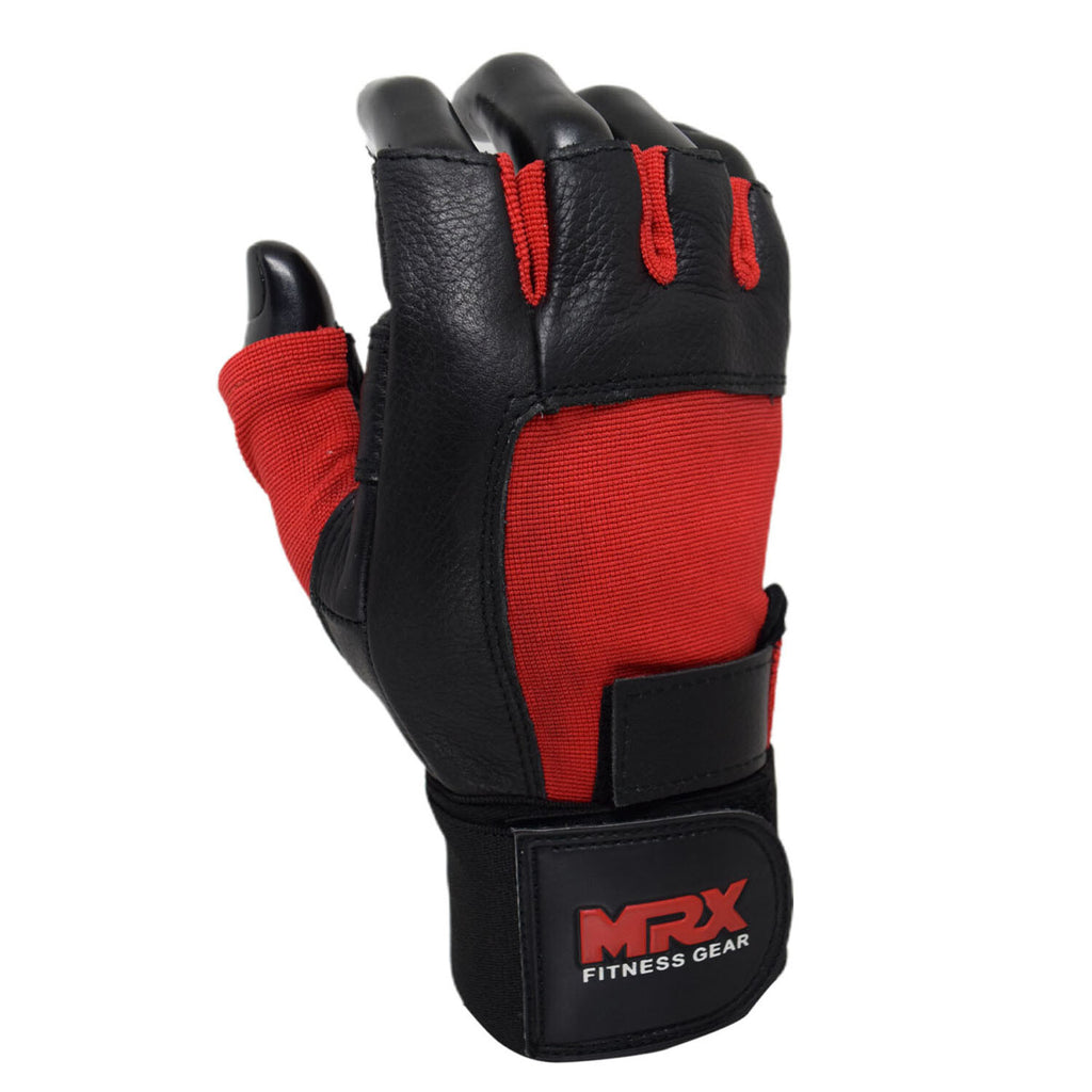 Men's Weight Lifting Gloves with Wrist Support for Enhanced Grip and Fitness Training - MRX