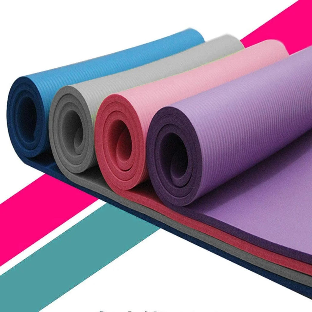 Premium Anti-Skid Yoga Mat - 15mm Thick Non-Slip Fitness Mat for Home Gym, Pilates, and Daily Workouts - Eco-Friendly Design, Blue, 1 Piece
