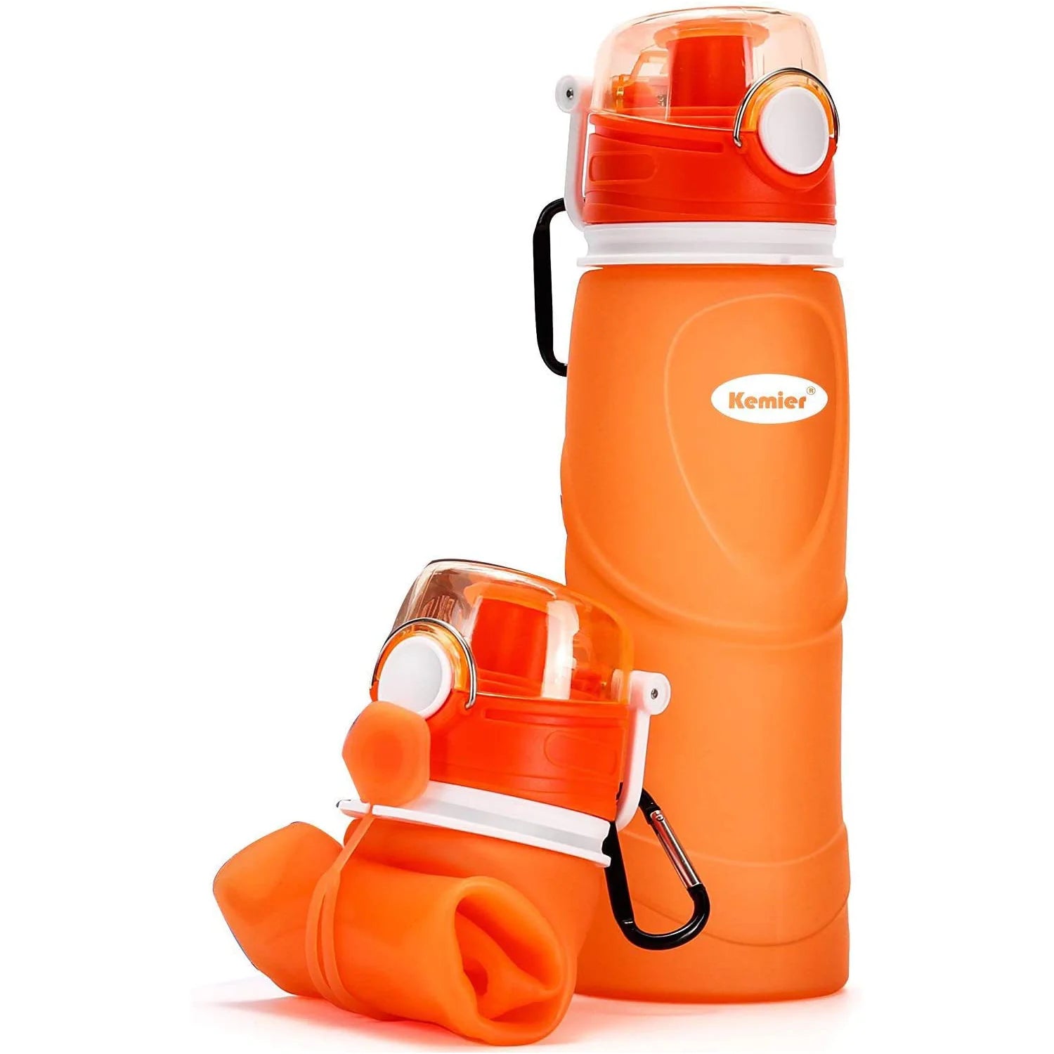 Collapsible Silicone Water Bottle - 750ml, Medical Grade, BPA-Free, Roll-Up Design, 26oz, Leak-Proof, Foldable for Sports and Outdoor Use