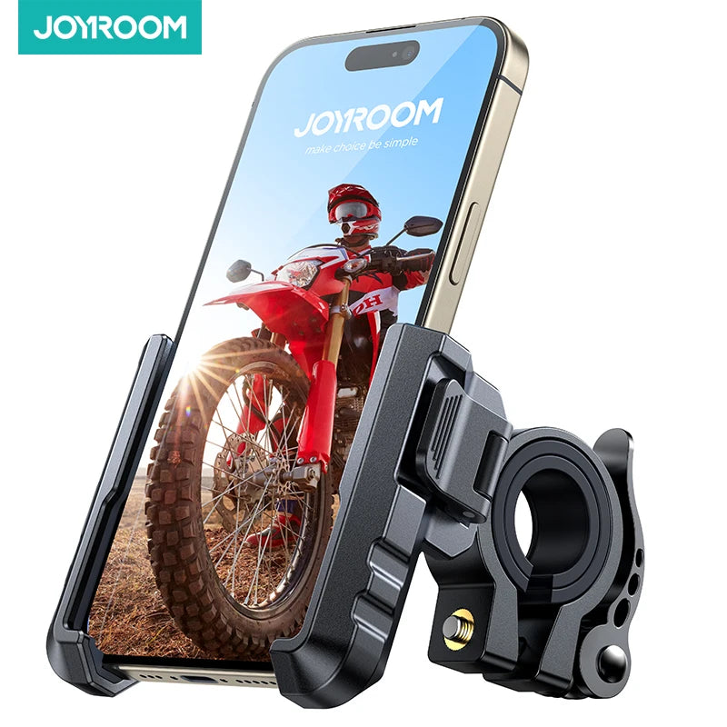 Joyroom 360° Rotatable Bike and Motorcycle Phone Mount for 4.7-7.0” Devices, Compatible with Electric Scooters, Mountain, and Dirt Bikes