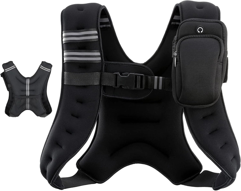 ZELUS Adjustable Weighted Vest - Available in 6 lbs, 8 lbs, and 12 lbs