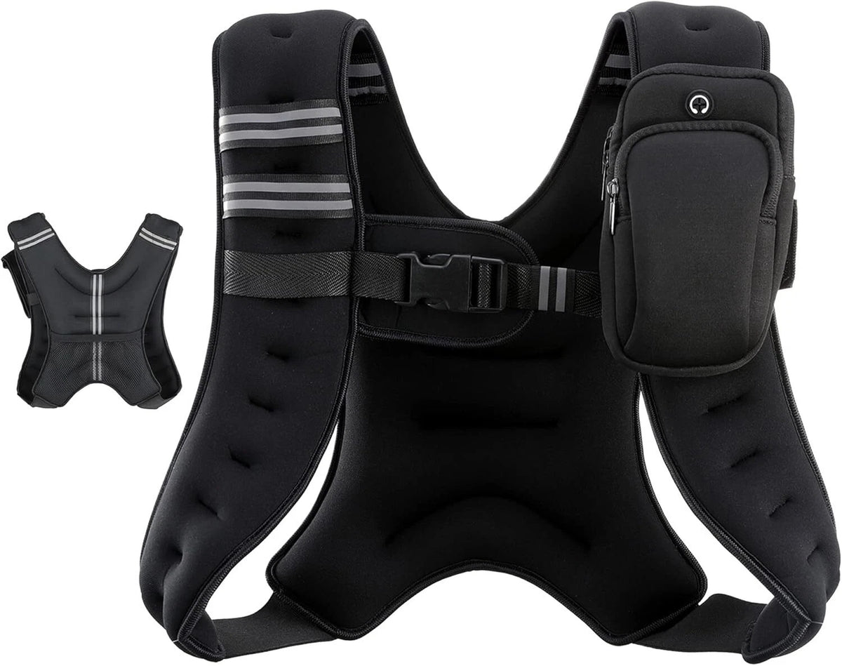 ZELUS Adjustable Weighted Vest - Available in 6 lbs, 8 lbs, and 12 lbs