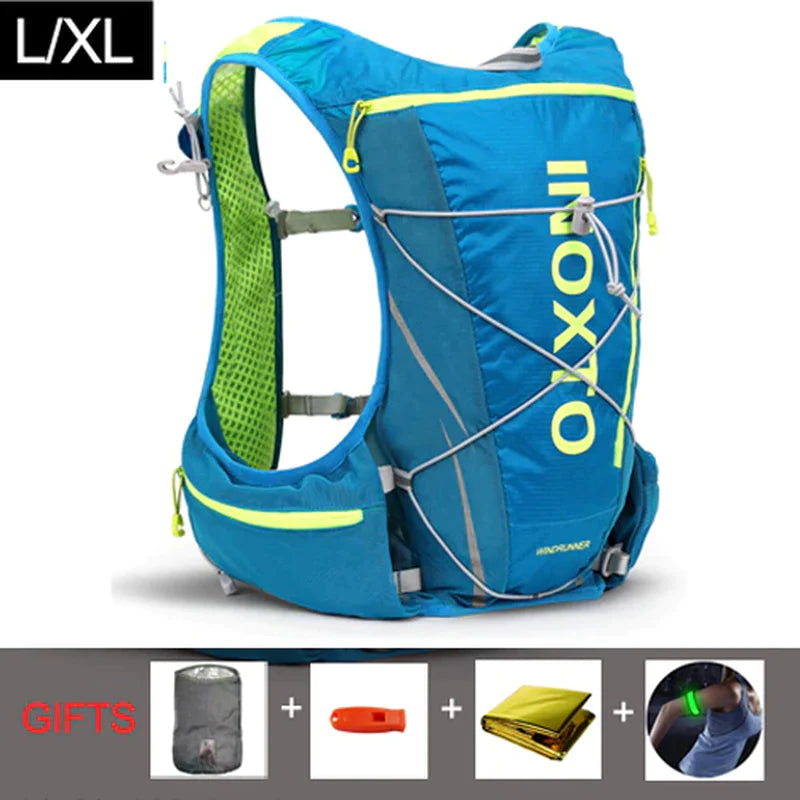 8L Hydration Vest Backpack for Men and Women - Outdoor Sports, Trail Running, Jogging, and Hiking with Water Bag and Flask Options