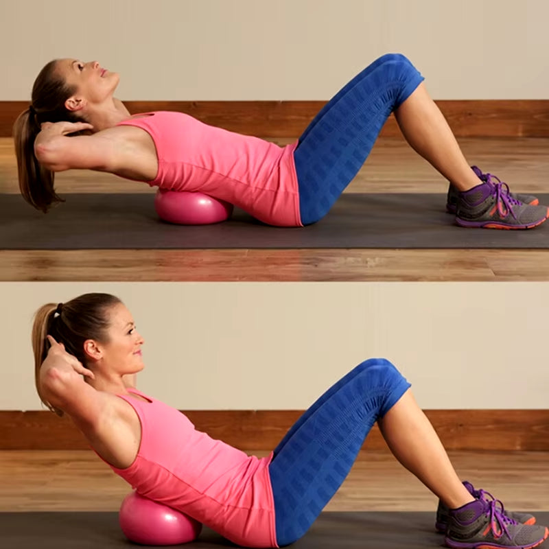 25cm Yoga Ball for Fitness and Pilates - Core Strength Training and Balance Exercise Equipment for Indoor Workouts