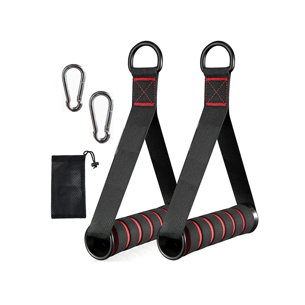 Professional Exercise Handles for Cable Machines - Durable Attachments for Home Gym, Pilates, Resistance Bands, and Strength Training