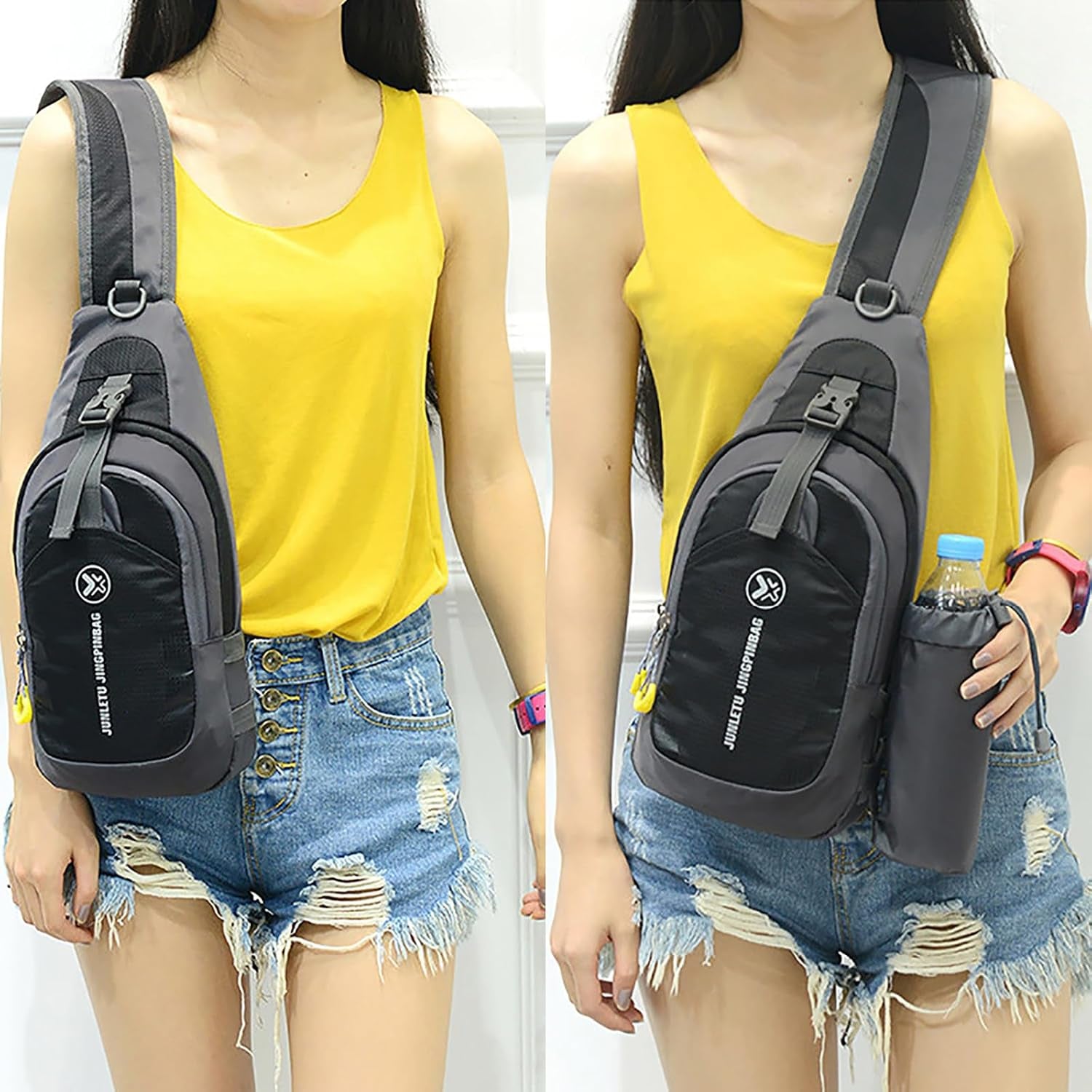 Chest Crossbody Sling Backpack - Versatile Travel and Gym Daypack for Men and Women