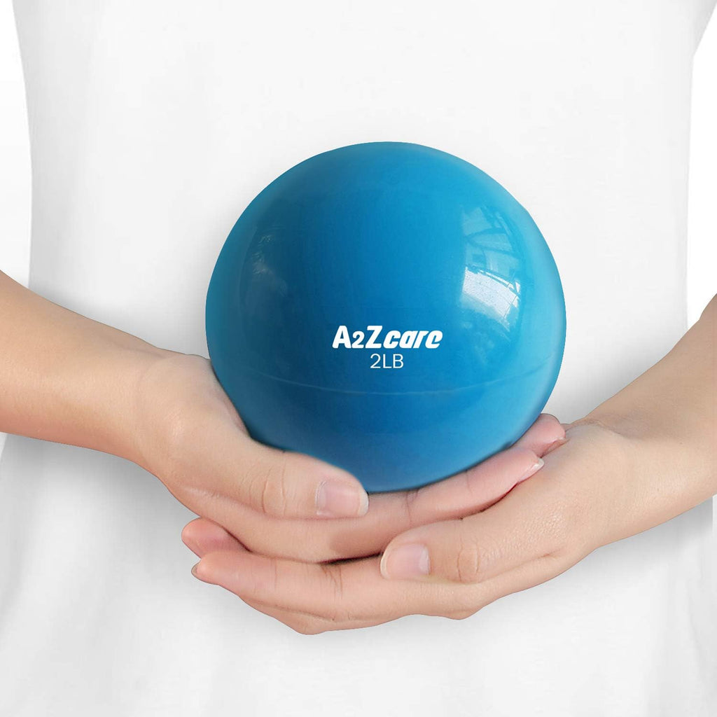 Weighted Toning Exercise Ball - Soft Medicine Ball for Pilates, Yoga, Physical Therapy, and Fitness