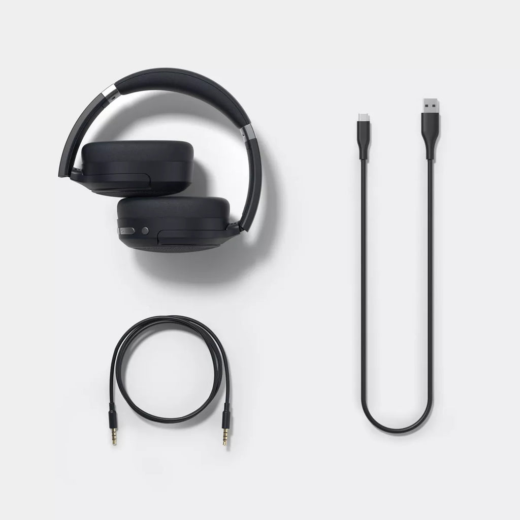 Active Noise Cancelling Bluetooth Wireless Over-Ear Headphones with Detachable Cable - Heyday