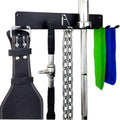 Heavy-Duty Multi-Purpose Gym Storage Rack for Lifting Belts, Chains, Exercise Bands, and Jump Ropes (Includes Mounting Hardware)