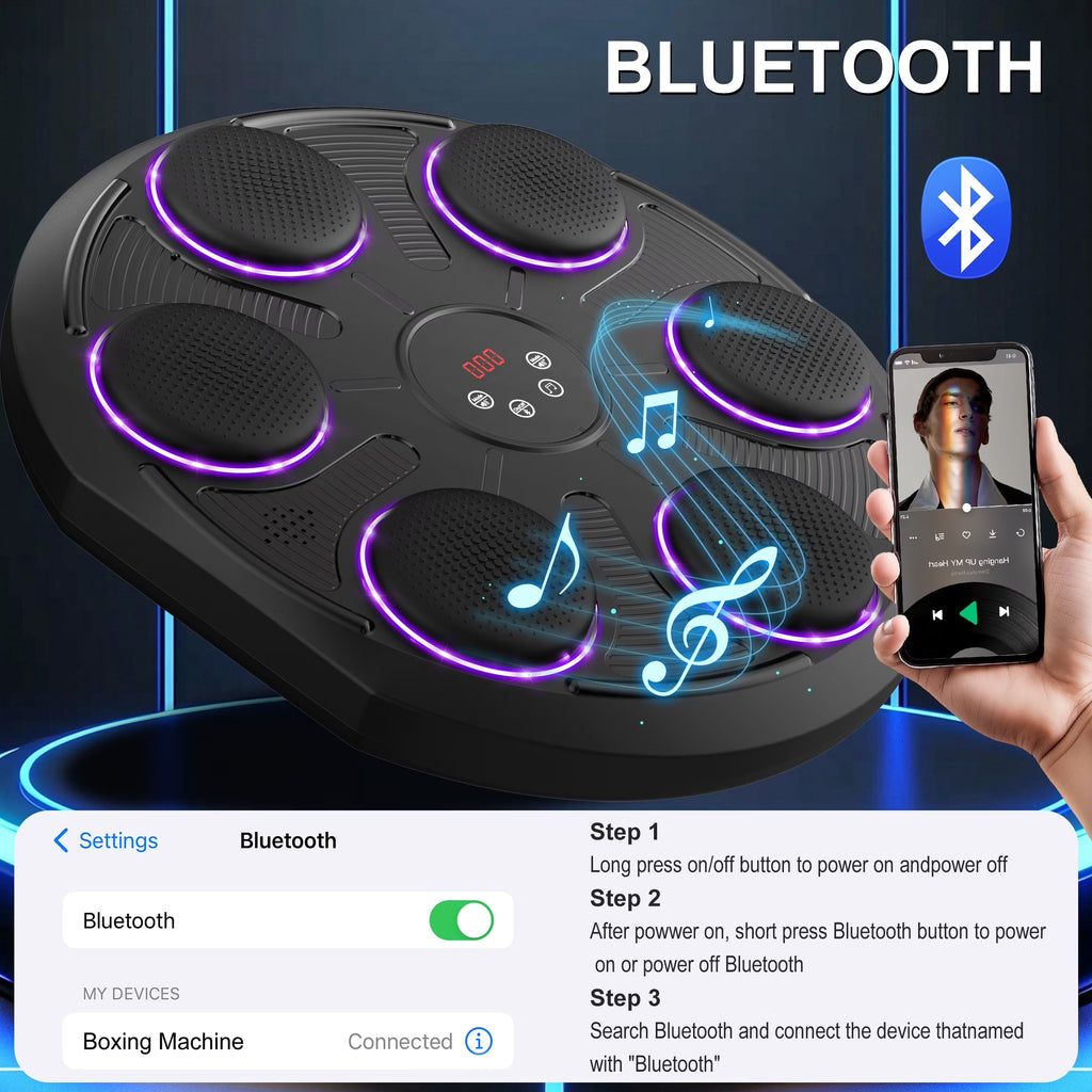 Professional Music Boxing Machine with Gloves - Adult Workout Punching Equipment