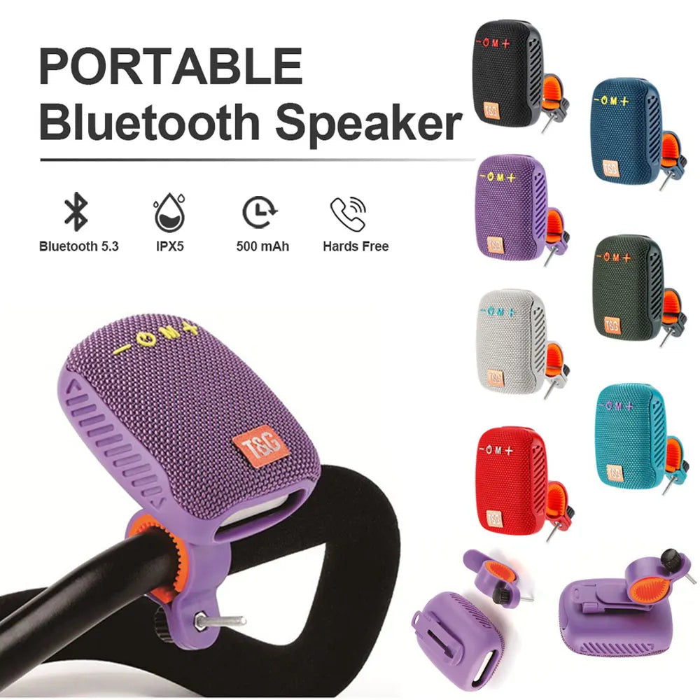 TG392 Portable Waterproof Bluetooth Speaker for Outdoor Bicycles - Rechargeable Handlebar Sound System