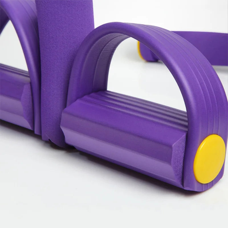 Multifunctional Elastic Resistance Band with 4-Tube Design for Comprehensive Fitness Training and Stretching