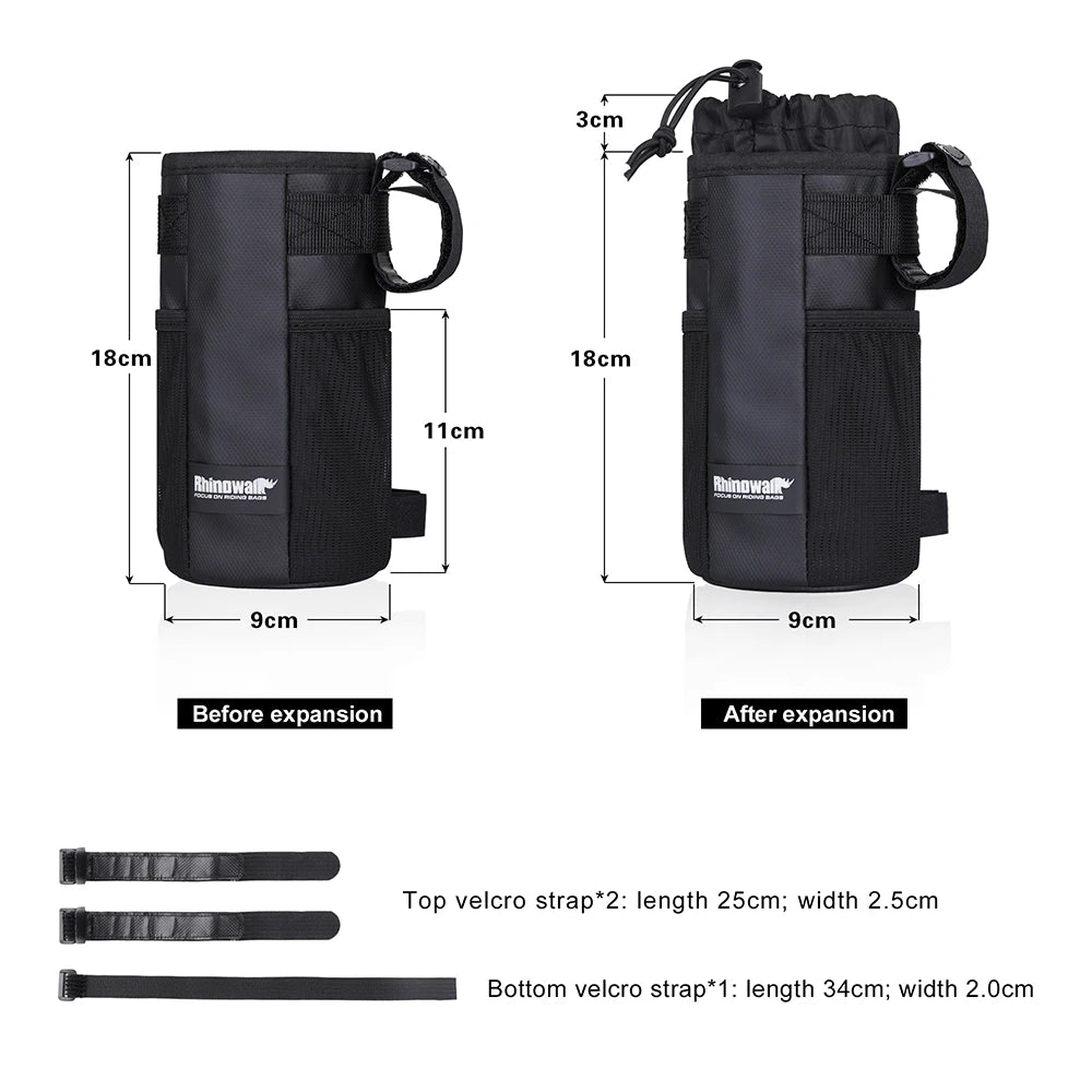Bicycle Insulated Water Bottle Holder Pouch for MTB - Handlebar Accessories