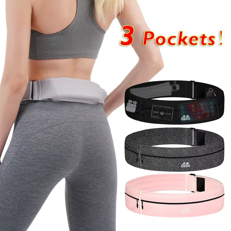 Invisible Sports Hydration Belt with Water Bottle Holder for Running, Cycling, Hiking, and Walking for Adults