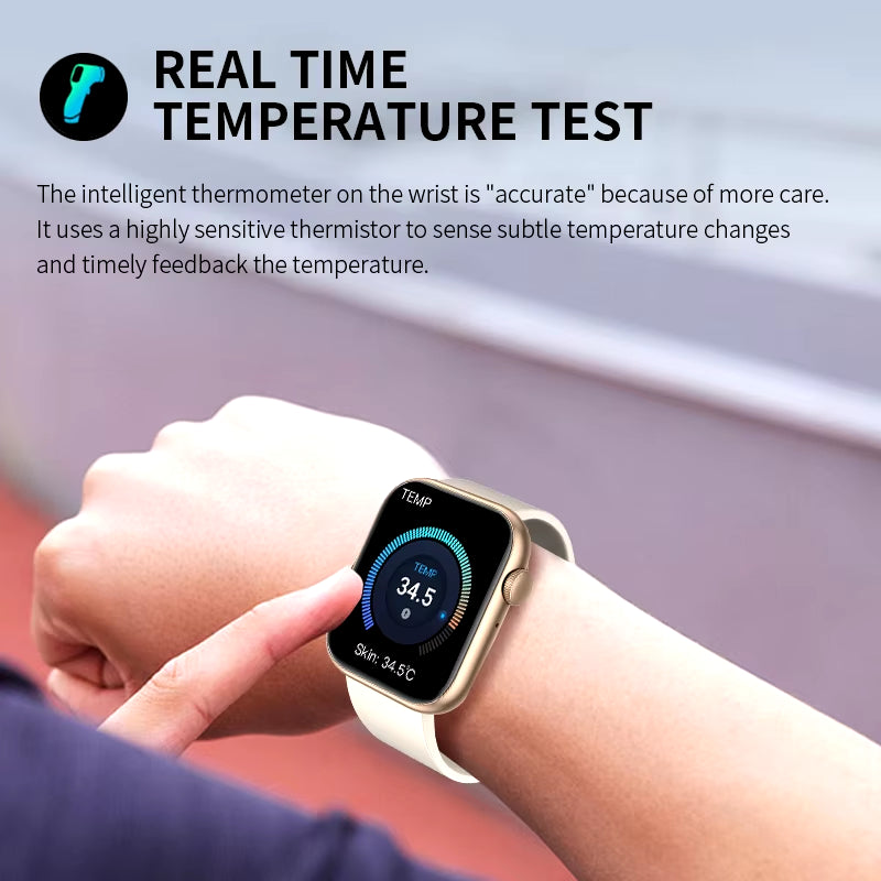 2025 Smart Watch with Wireless Charging, Bluetooth Calling, and Customizable Watch Face for Men and Women - Fitness Tracker Bracelet