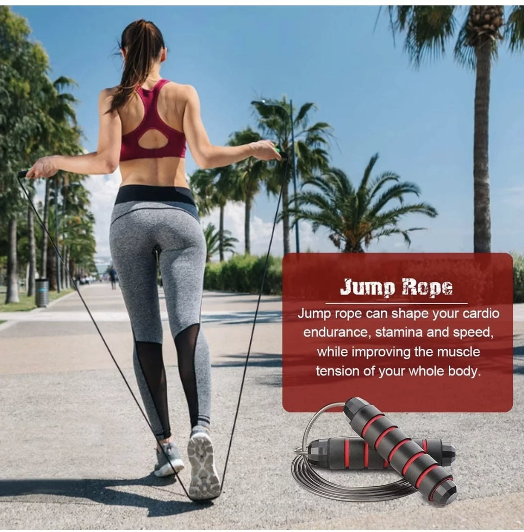 17-in-1 Ab Roller Wheel Workout Kit with Resistance Bands, Knee Mat, Jump Rope, and Push-Up Bar for Core Strength Training at Home and Gym - Unisex Black