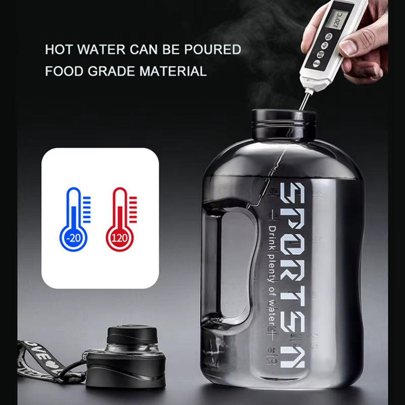 2.7L/1.7L Insulated Water Bottles with Straw - Leakproof Fitness Bottles for Gym, Travel, Hiking, and Camping for Men and Women