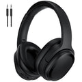 Premium Active Noise Cancelling Bluetooth Headphones with Microphone, Over-Ear Design, Comfortable Protein Earpads, 30 Hours Playtime, Foldable for Travel and Work - Black