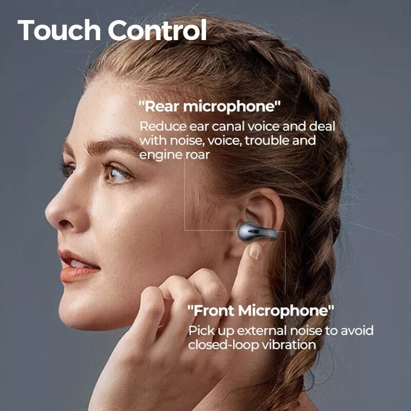 Bluetooth 5.3 Wireless Earbuds with Bone Conduction Technology for Sports Use