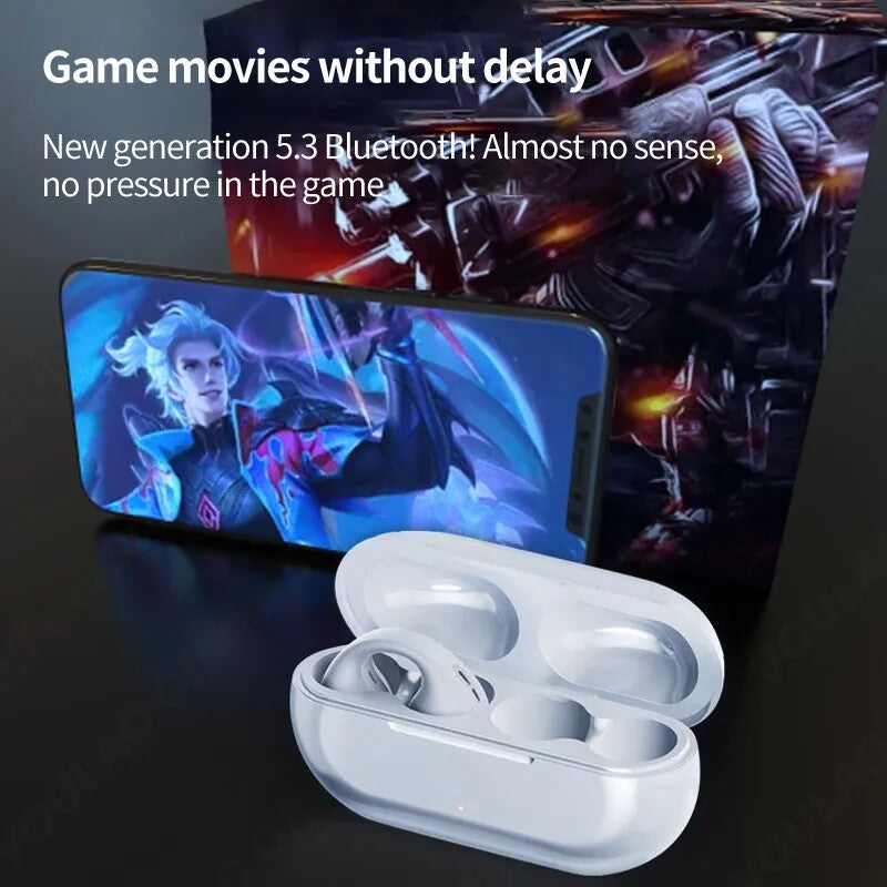 Bluetooth 5.3 Wireless Earbuds with Bone Conduction Technology for Sports Use