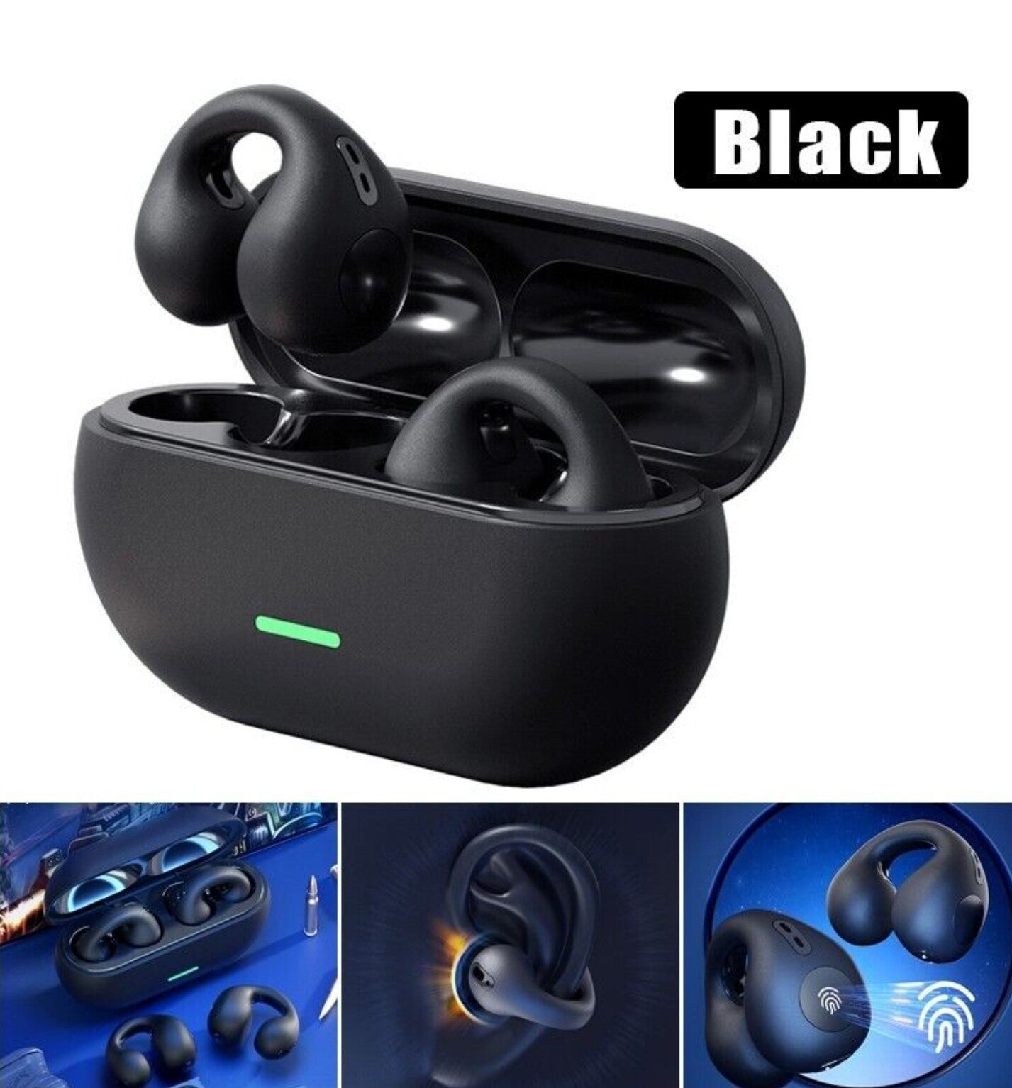 Bluetooth 5.3 Wireless Earbuds with Bone Conduction Technology for Sports Use