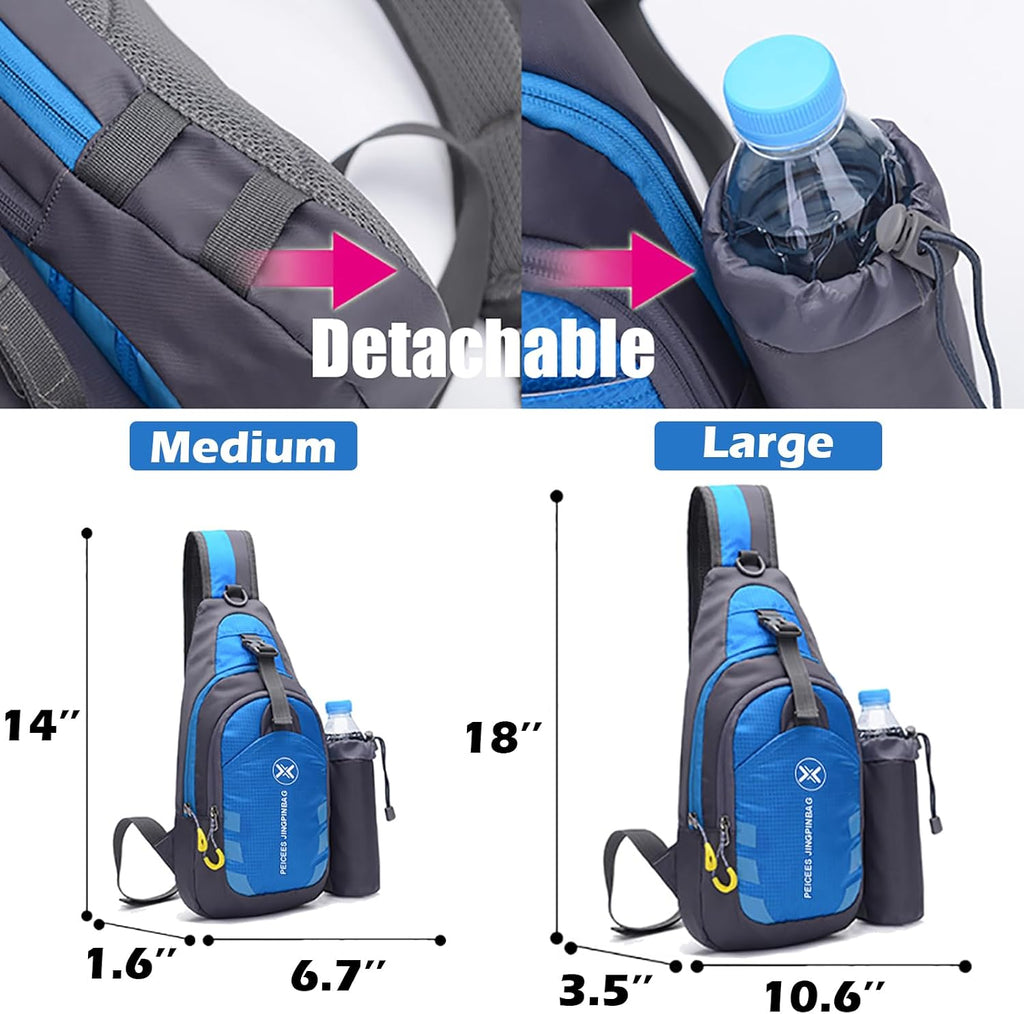 Chest Crossbody Sling Backpack - Versatile Travel and Gym Daypack for Men and Women