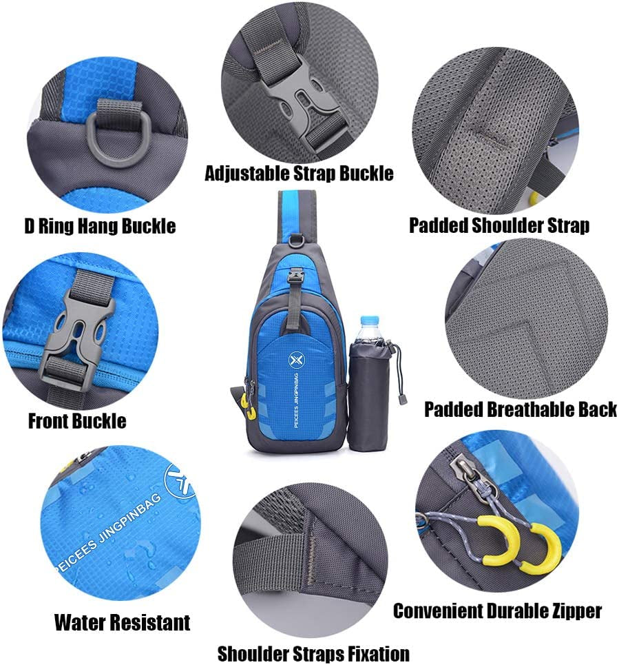Chest Crossbody Sling Backpack - Versatile Travel and Gym Daypack for Men and Women