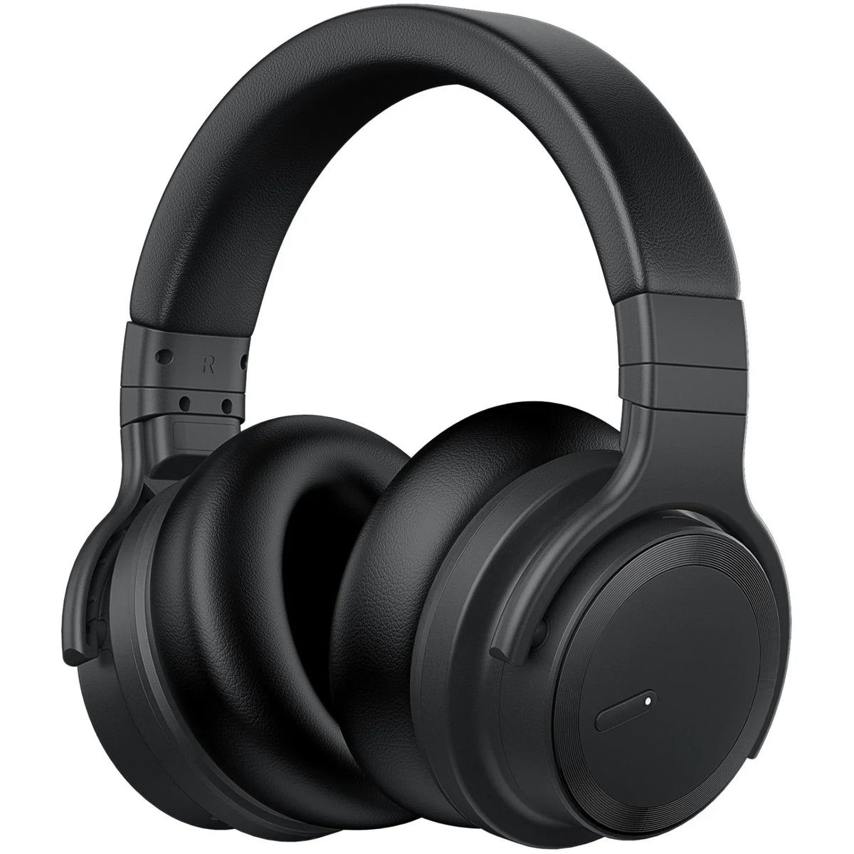 Active Noise Cancelling Wireless Bluetooth Over-Ear Headphones with Microphone, Deep Bass, Comfortable Protein Earpads, 30 Hours Playtime, Ideal for Travel and Work - Black