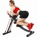 Foldable Ab Machine - Core and Abdominal Trainer for Home Gym, Supports Up to 440 lbs, Equipped with LCD Display