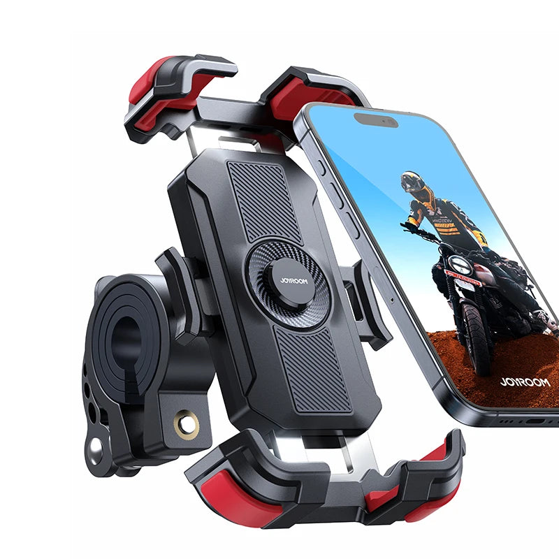 Joyroom Ultra-Stable Motorcycle and Bicycle Phone Mount - Premium Handlebar Clamp for Scooters and Bikes