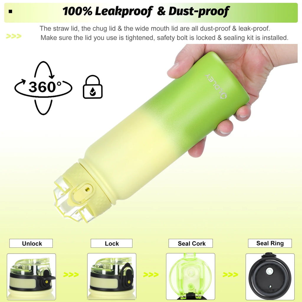 20 oz Insulated Water Bottle with Triple Lid - Leakproof and Durable Design
