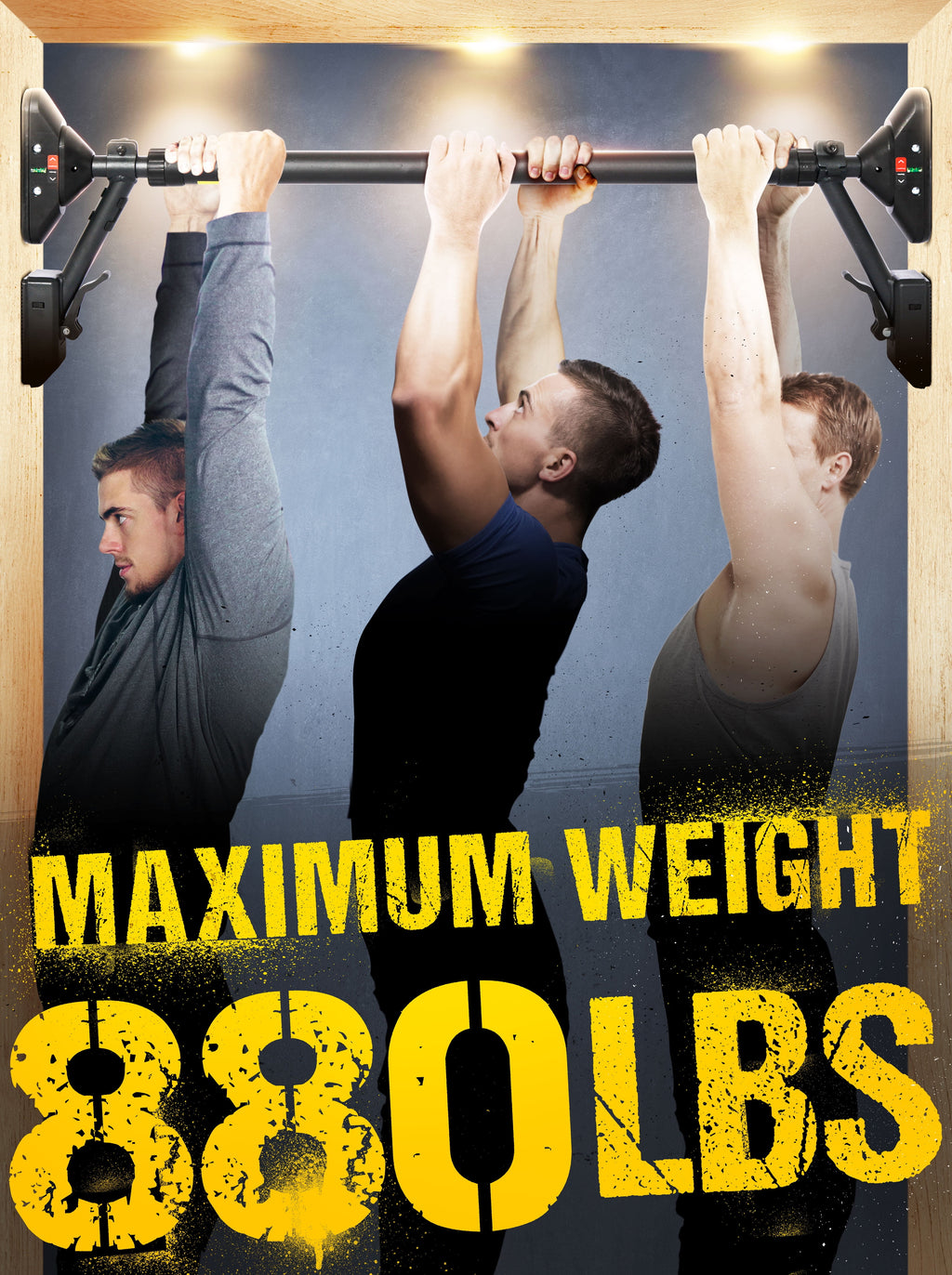 Pull-Up and Chin-Up Bar for Upper Body Strength Training, Dual-Support Fitness Equipment